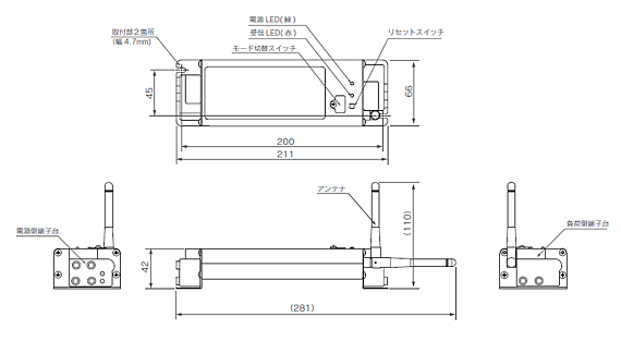 PWM 信号制御調光器　概要図